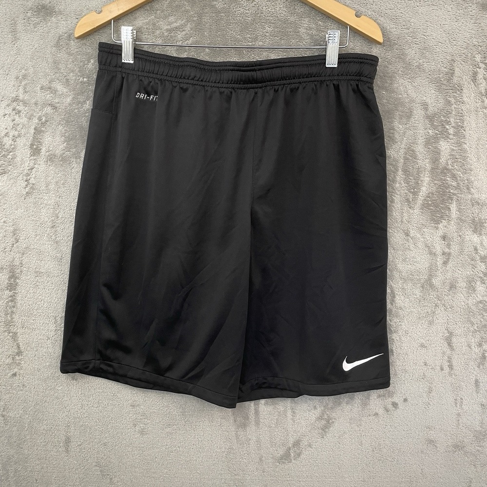 Nike Dri Fit Black Shorts Size XL 100% Polyester 658216-012 - Picture 1 of 7